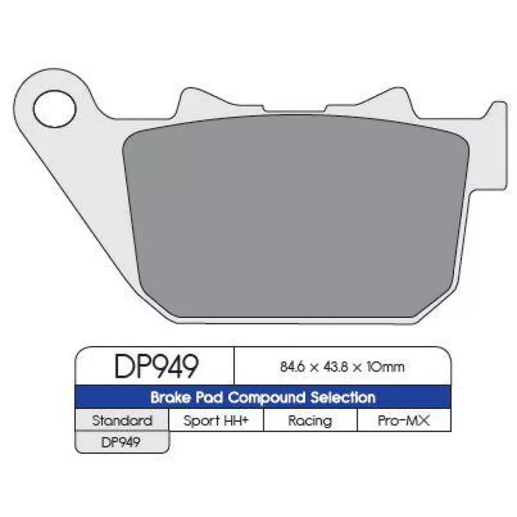 BRAKE PAD DP SINTERED REPLACEMENT STREET TOURING OFF-ROAD/ATV - Jarrupalat - 17210092 - 1