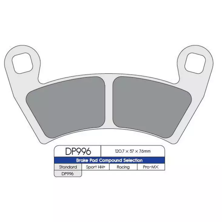 BRAKE PAD DP SINTERED REPLACEMENT STREET TOURING OFF-ROAD/ATV - Jarrupalat - 17211232 - 1