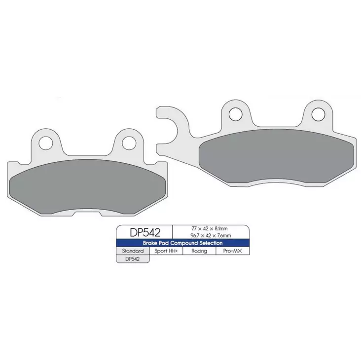 BRAKE PAD DP SINTERED REPLACEMENT STREET TOURING OFF-ROAD/ATV - Jarrupalat - 17211902 - 1