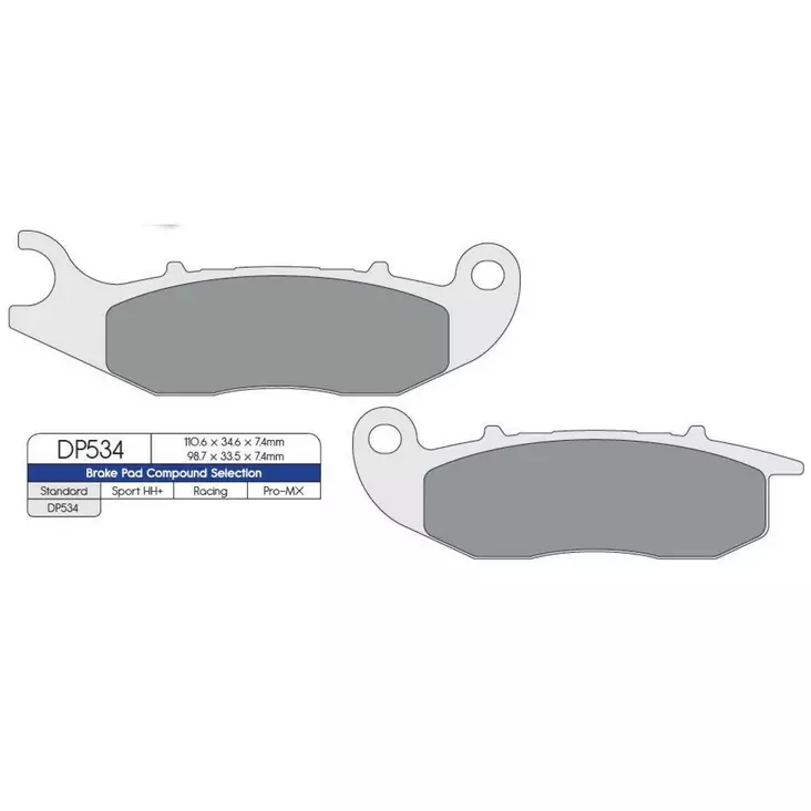 BRAKE PAD DP SINTERED REPLACEMENT STREET TOURING OFF-ROAD/ATV - Jarrupalat - 17212392 - 1