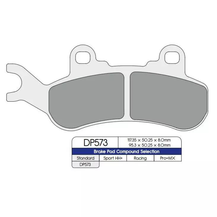 BRAKE PAD DP SINTERED REPLACEMENT STREET TOURING OFF-ROAD/ATV - Jarrupalat - 17212522 - 1