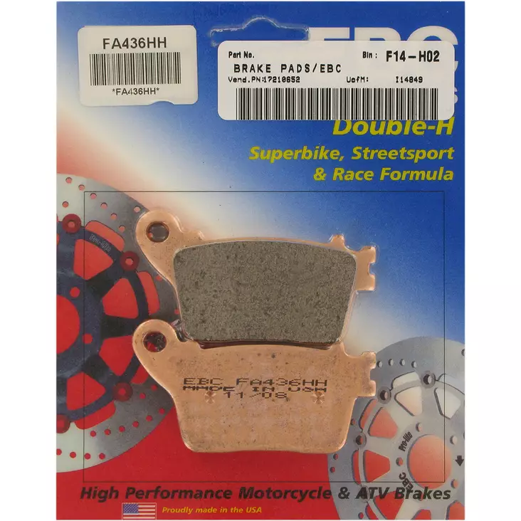 BRAKE PAD FA-HH SERIES SINTERED METAL - Jarrupalat - 17210652 - 1