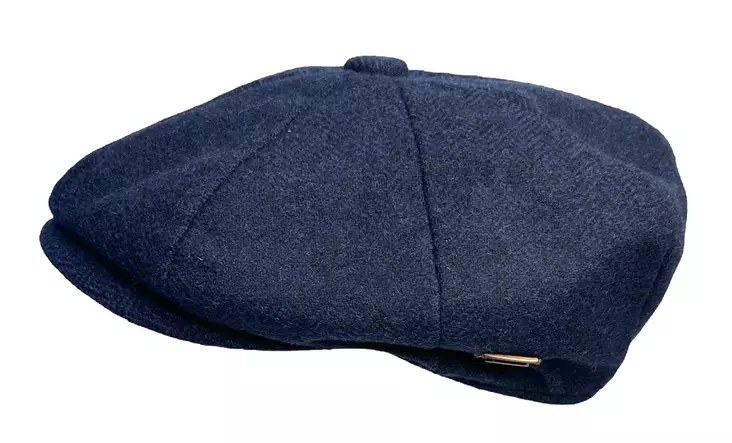 Flatcap 8-Paneelinen, sininen tweed - Flat Capit - LC822 - 1
