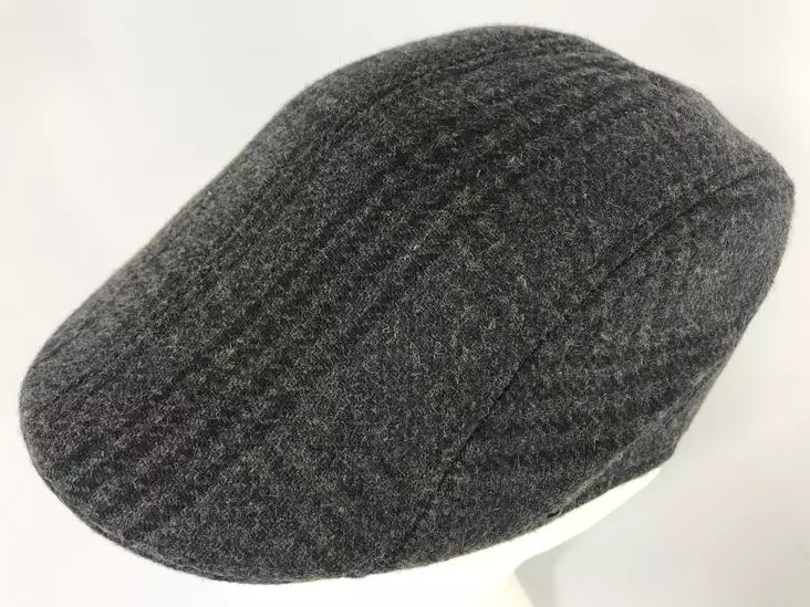 Flatcap, Darkgray/black ruutu one size - Flat Capit - LC542 - 1