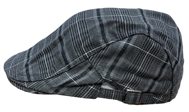 Flatcap harmaa ruudukko - Flat Capit - LC682 - 1