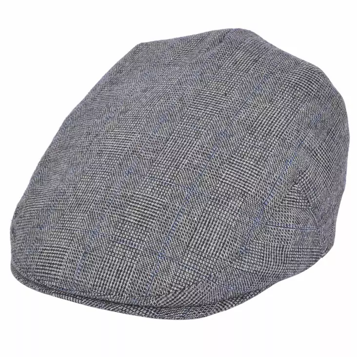Flatcap harma mustavalk, sin ruutu - Flat Capit - LC662 - 1