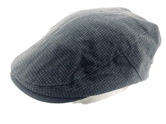 Flatcap tummaharmaa musta pepita ruutu - Flat Capit - LC592 - 1