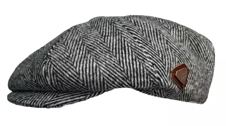 Flatcap Tweed, Valkomusta - Flat Capit - LC792 - 1