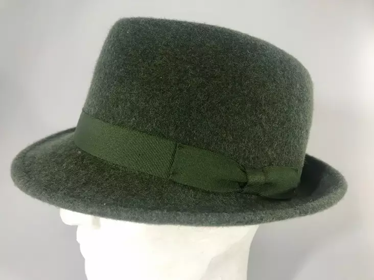 Hattu Britti vihreä villaa, hand made - Hatut - LC562 - 1