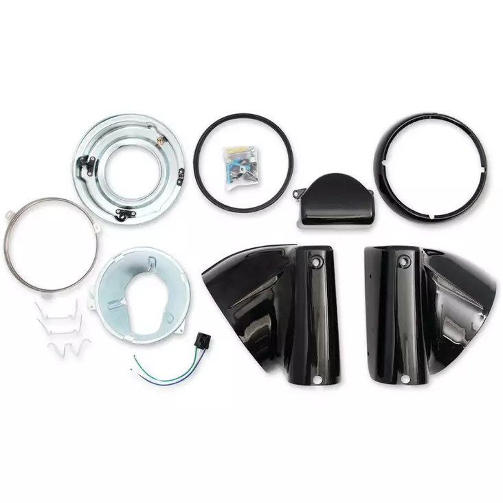 HEADLIGHT NACELLE KIT FOR 7” HEADLIGHT BLACK - Tuulilasit ja etumaskit - 20011482 - 1