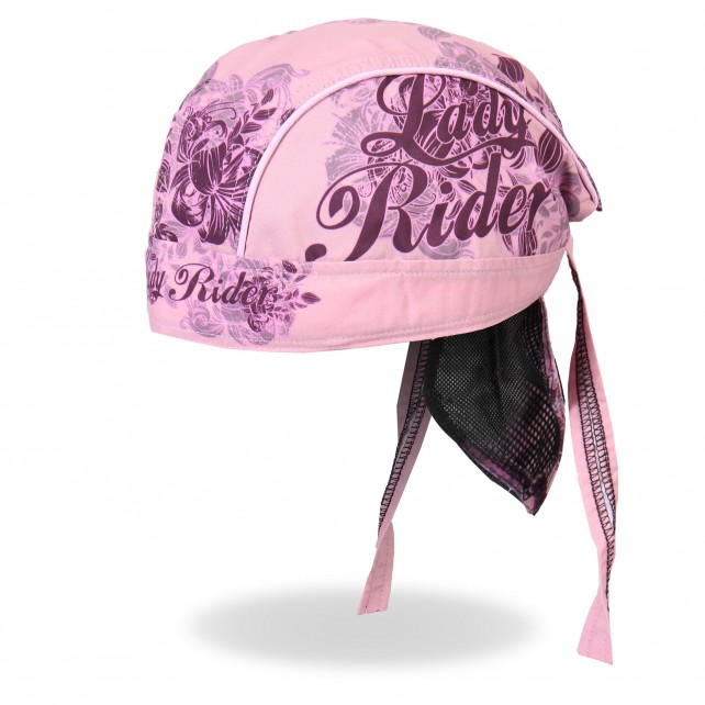 Headwrap,Hot Leathers, Lady Rider Floral - Headwrapit - HW172 - 1