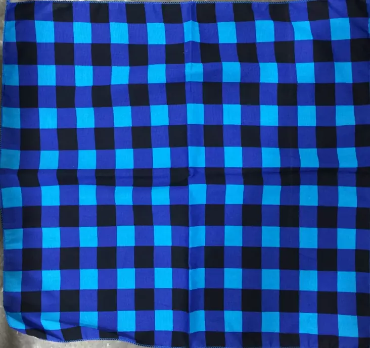 Huivi, sininen ralliruutu - Huivit - HU422 - 1