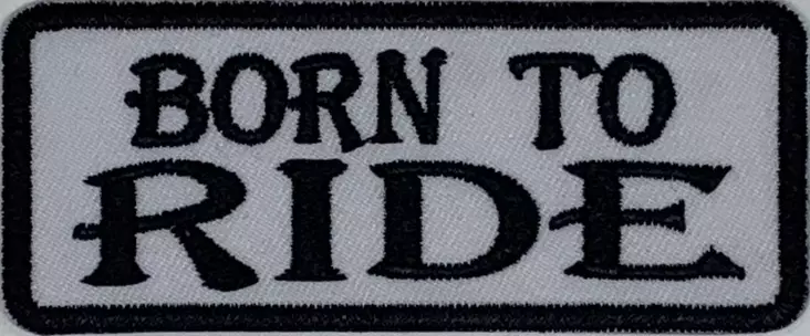 Kangasmerkki Born to RIDE - Kangasmerkit - K1482 - 1