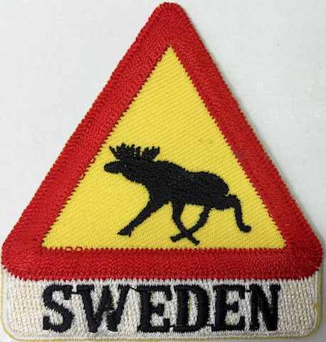 Kangasmerkki-Hirvivaaramerkki-Sweden - Kangasmerkit - K1202 - 1