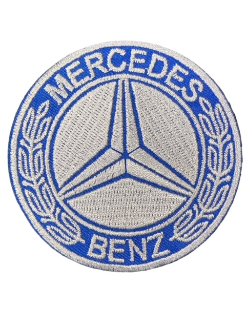 Kangasmerkki Mercedes Benz pyöreä - Kangasmerkit - K1552 - 1