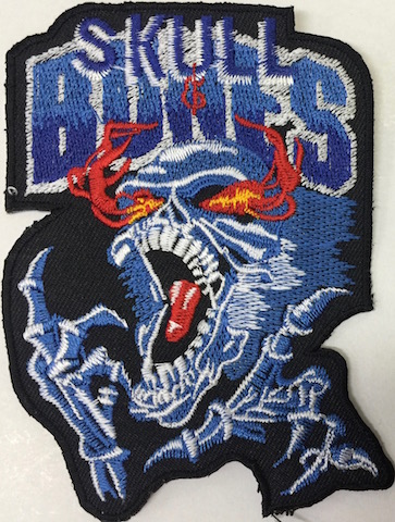 Kangasmerkki-Skull Bones - Kangasmerkit - K1162 - 1