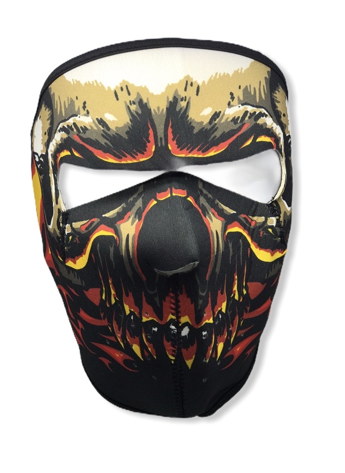 Kasvomaski Flameskulll, neopreeni - Ajovarusteet - KM32 - 1