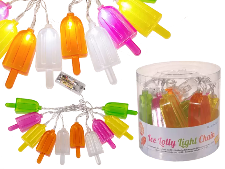 Koristevalosarja Ice Lolly 10 Lediä - Muu sälä - PRT872 - 1