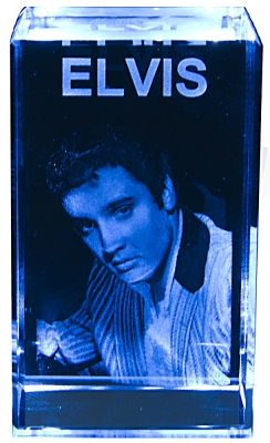Kristallikuutio, Elvis + led-jalusta - Muu sälä - PRT462 - 1