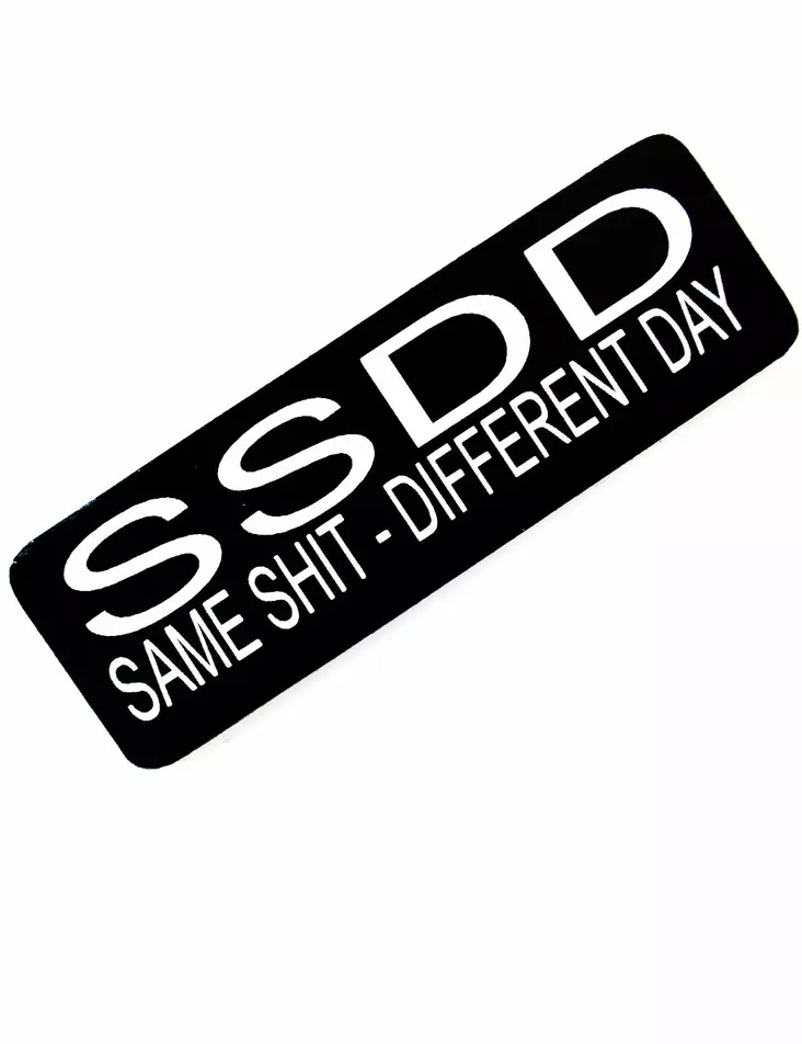 Kypärätarra, S.S.D.D Same Shit - Tarrat - TAR102 - 1