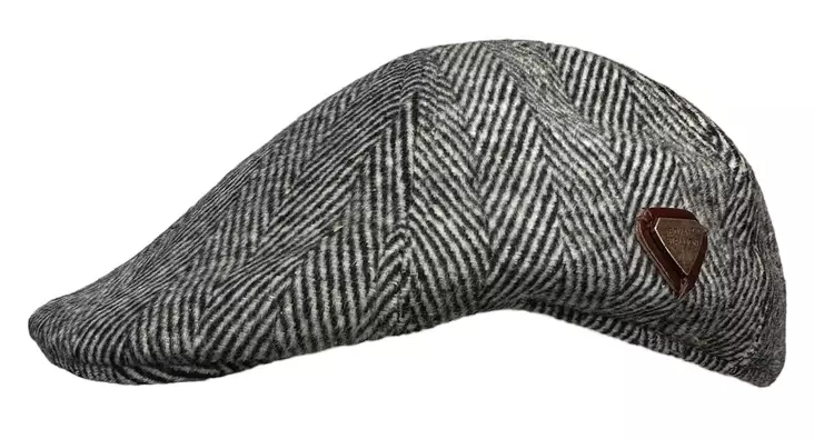 Lätsä Tweed mustavalkoinen - Flat Capit - LC802 - 1