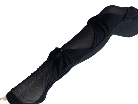 Leggings 3-rengasta mustat onesize - Leggingsit - LEG572 - 1