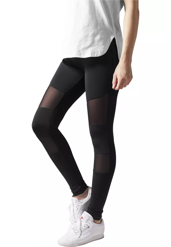 Leggingsit musta Teck Mesh leggingsit - Leggingsit - LEG582 - 1