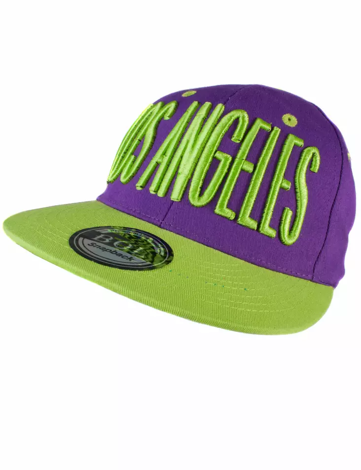 Lippis, BOL,Los Angeles, Lila/vihreä - Lippikset - LC292 - 1