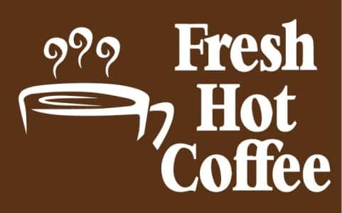 Lippu Fresh Hot Coffee,150 x 90 cm - Liput - LIPPU42 - 1