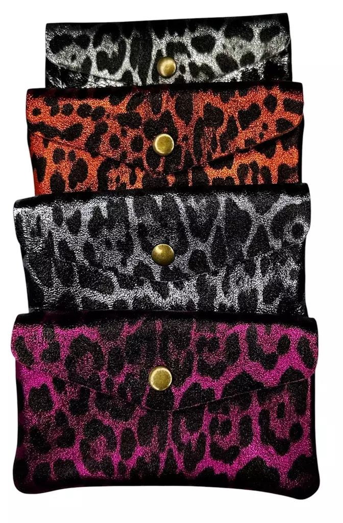 Lompakko Leopard, nahkaa - Lompakot ja rahakukkarot - KN482 - 1