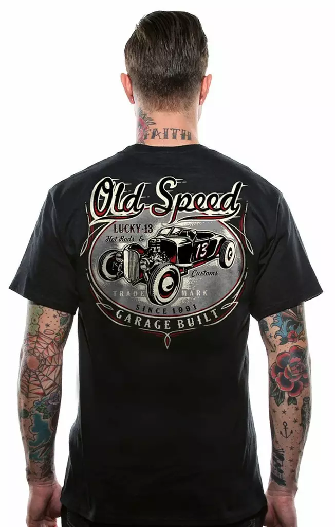 Lucky13 T-paita Old Custom - T-paidat - L1332 - 1