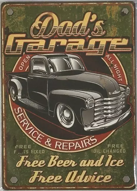 Magneetti Dad's Garage 5x7 cm - Koriste-esineet - MAG52 - 1