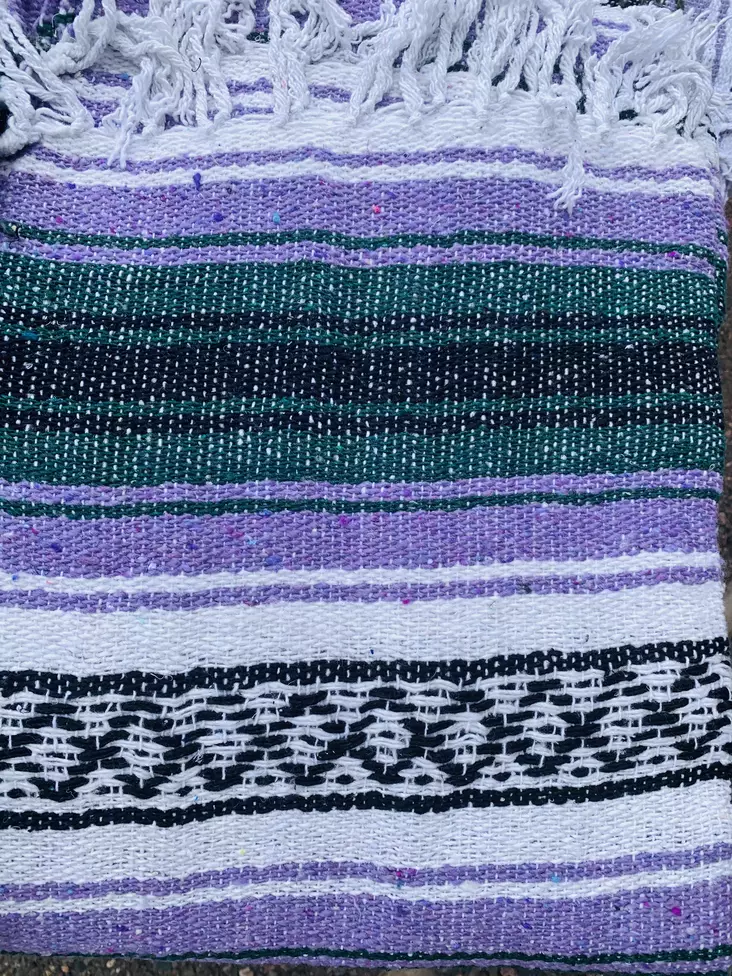 Mexico viltti lila valko vihreä musta - Kodin tekstiilit - MEX12 - 1