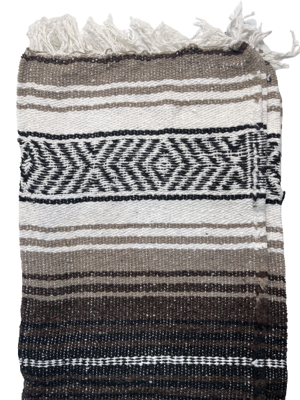 Mexico viltti tumma ruskea/kahvi/valkoin - Kodin tekstiilit - MEX32 - 1