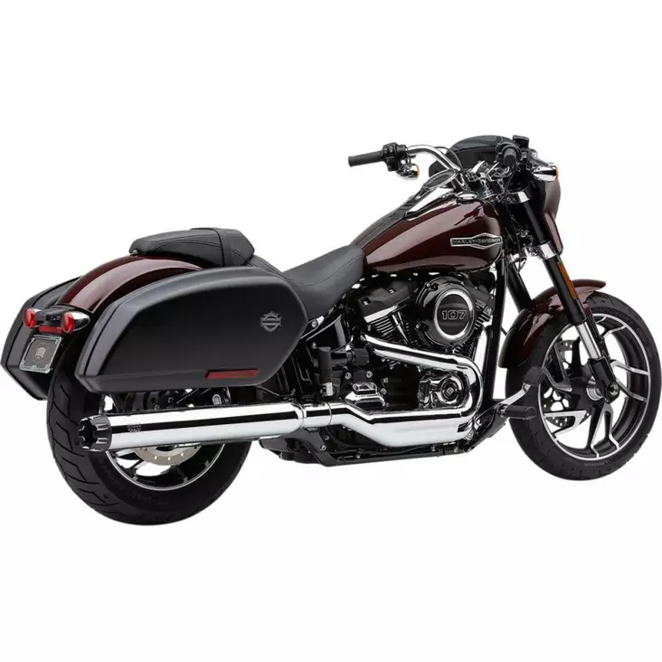 MUFFLER 4" NH-SERIES SLIP-ON W/DUAL CUT TIP CHROME - Pakoputket ja niiden osat - 18011302 - 1