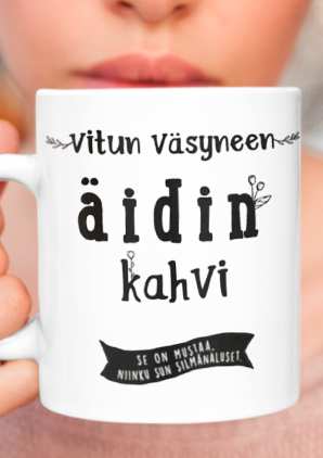 Muki, Äidin kahvi vitun väsyneen - Astiat - LKM292 - 2