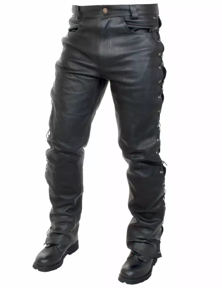 Ny=C3=B6rinahkahousut-ho2-etukuva - Nahkahousut - HO2 - 1