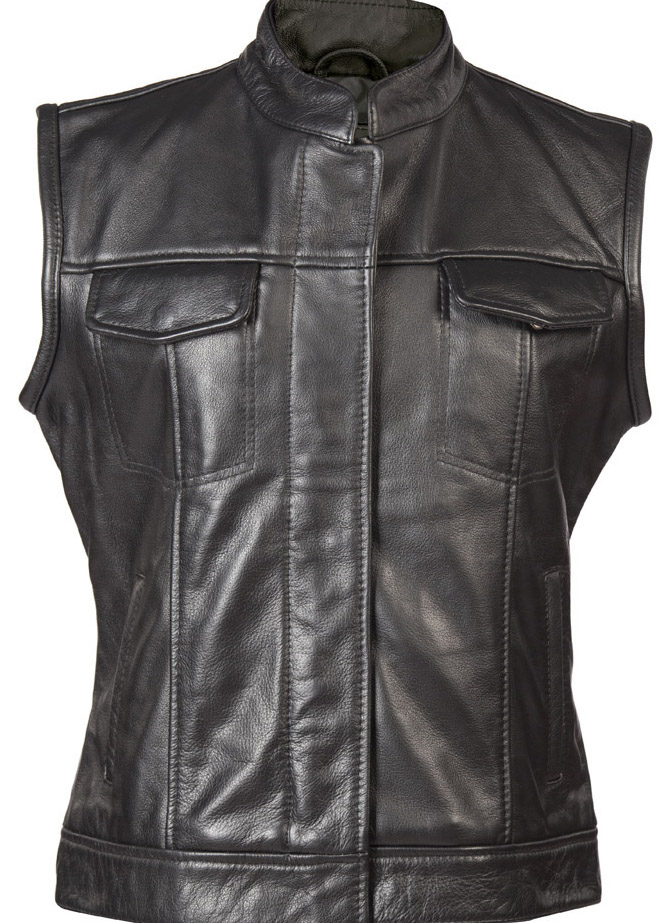 Nahkaliivi Naisten malli SOA liivi - Nahkatakit ja -liivit - NRL2 - 1