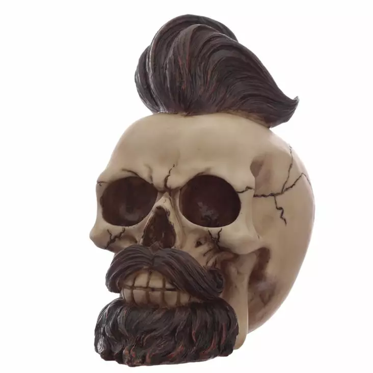 Pääkallo Mohican Skull - Kallot, Halloweenrekvisiitta - HOR682 - 1