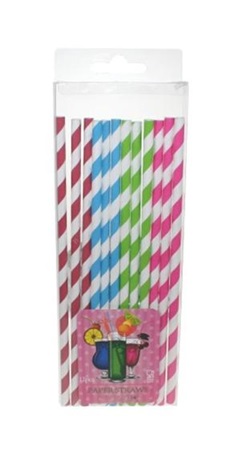 Paperipilli raidallinen 12 kpl - Keittiötarvikkeet - PRT722 - 1