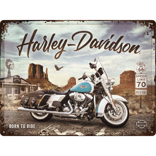 Peltikyltti Harley Davidson 30 x 40cm - Taulut, kehykset - PELT332 - 1