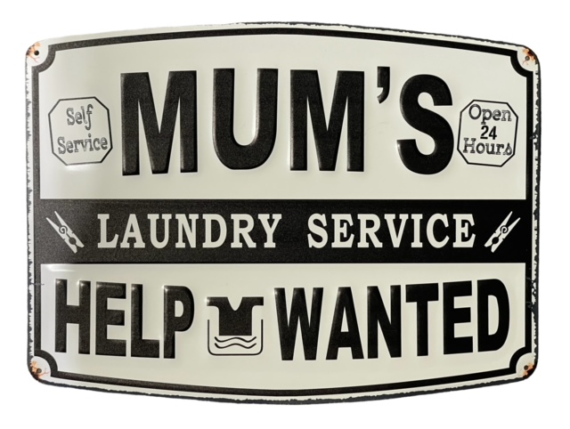 Peltikyltti Mum's Laundry Service - Taulut, kehykset - PELT372 - 1