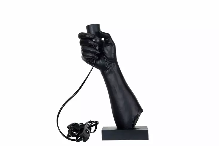 Pöytävalaisin, musta käsi - Valaisin, valoketju - VALO22 - 1