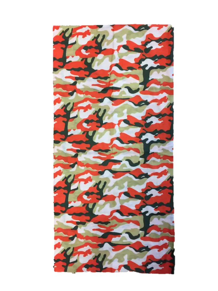 Putkihuivi, Camo, oranssi-vihreä - Putkihuivit - B212 - 1