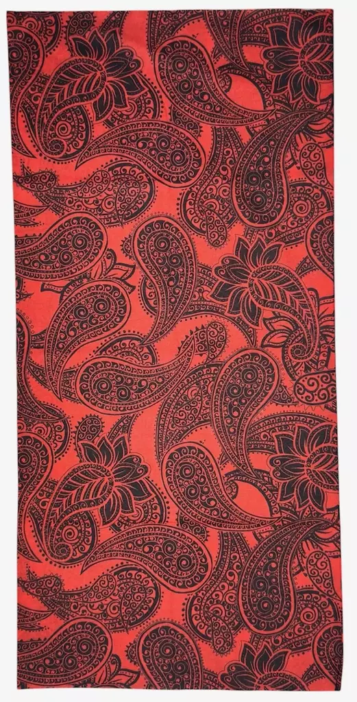 Putkihuivi Paisley Punamusta - Putkihuivit - B462 - 1