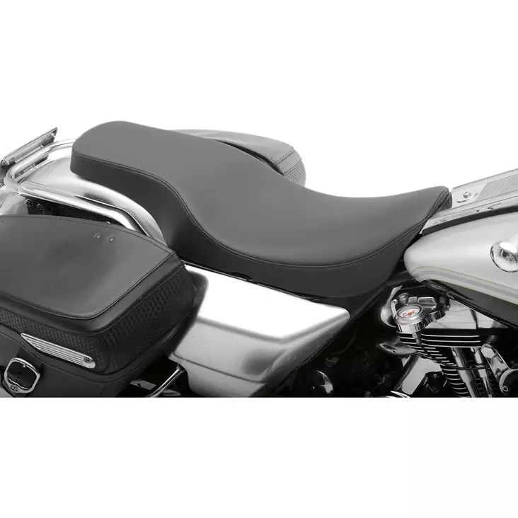 SEAT SPOON STYLE FRONT | REAR SMOOTH VINYL BLACK - Satulat ja satulanpäälliset - 08010442 - 1