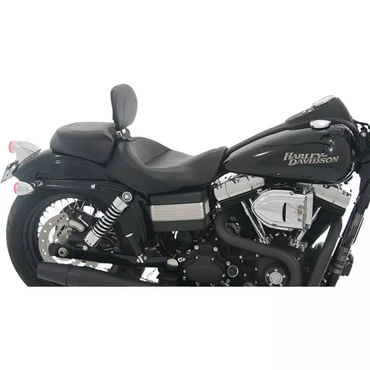 SEAT WIDE TOURING VINYL SOLO VINTAGE SMOOTH WITH BACKREST - Satulat ja satulanpäälliset - 08030312 - 1