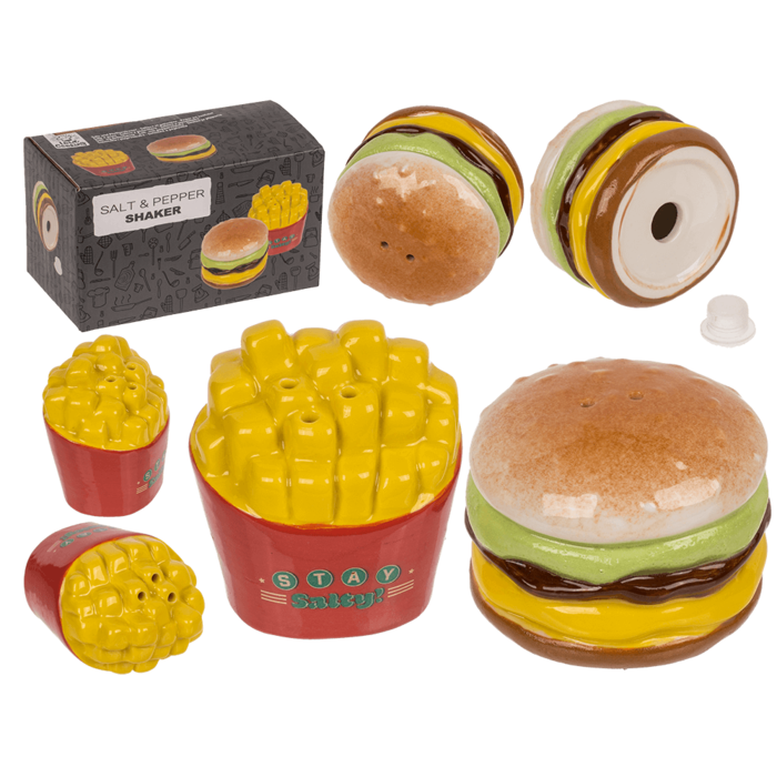 Sirottimet Salt & pepper shaker, Burger - Astiat - PRT1362 - 1