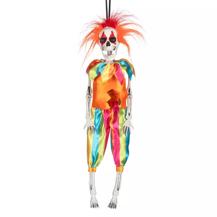 Skeleton Clown 40 cm - Kallot, Halloweenrekvisiitta - HOR612 - 1