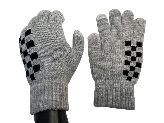 Sormikkaat Ralliruutu vaalharmaa - Käsineet - AH92 - 1